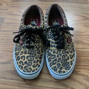 Vans Off the Wall leopard cheetah print low tops